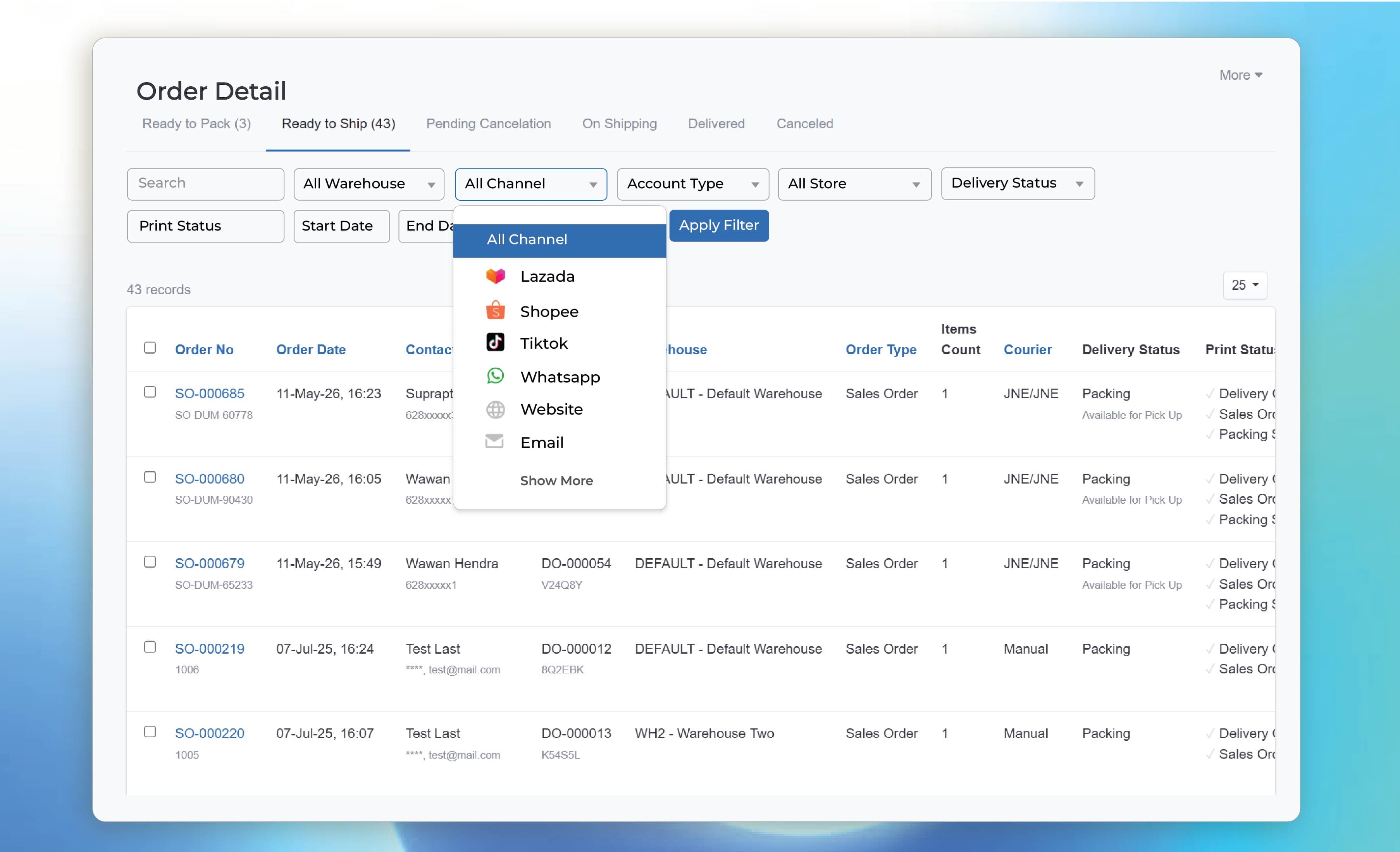 Order Management